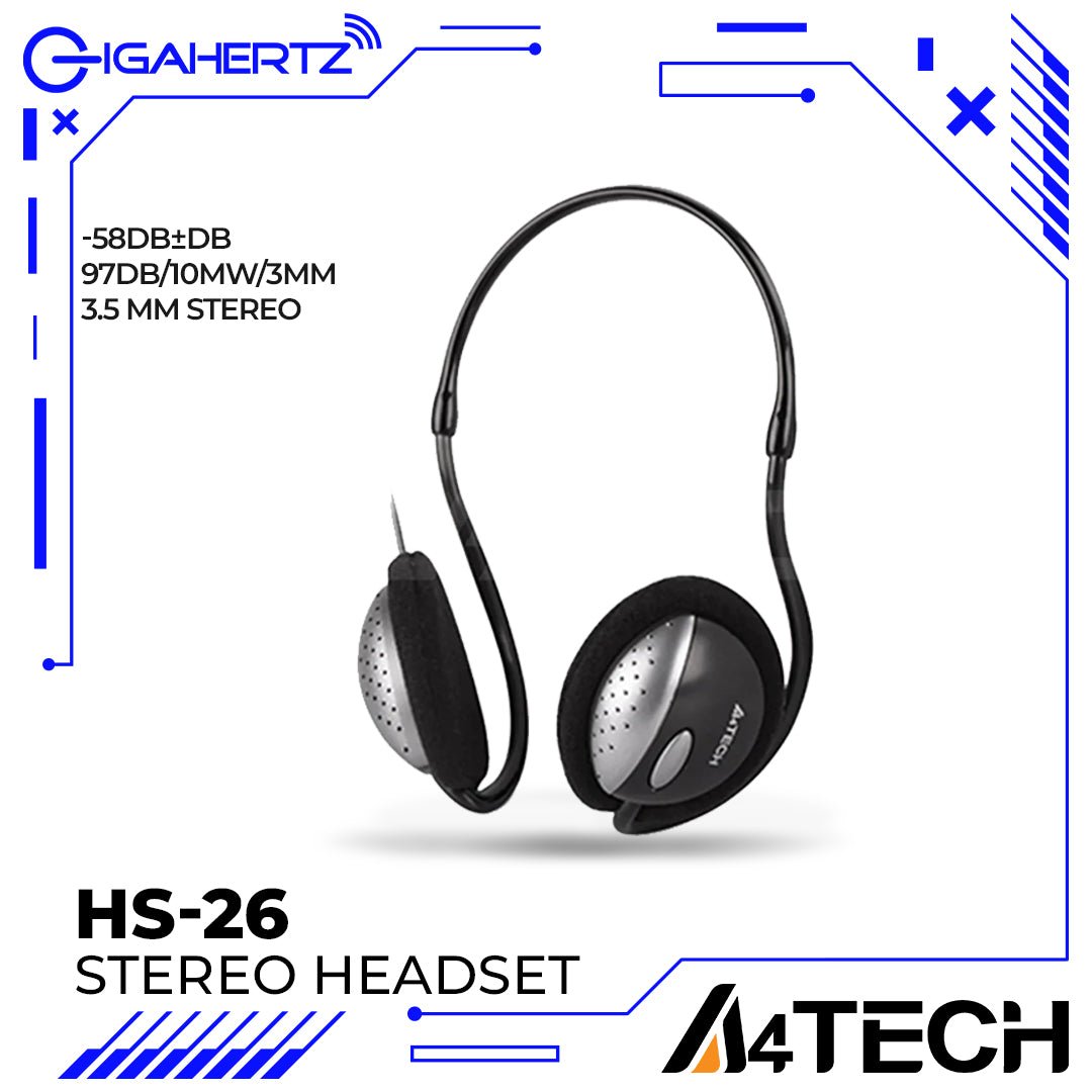 A4Tech HS - 26 Comfort Fit Stereo Headset | Gigahertz