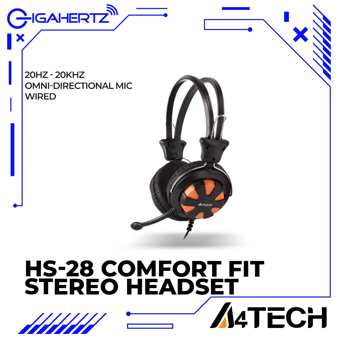 A4Tech HS - 28 Comfort Fit Stereo Headset | Gigahertz