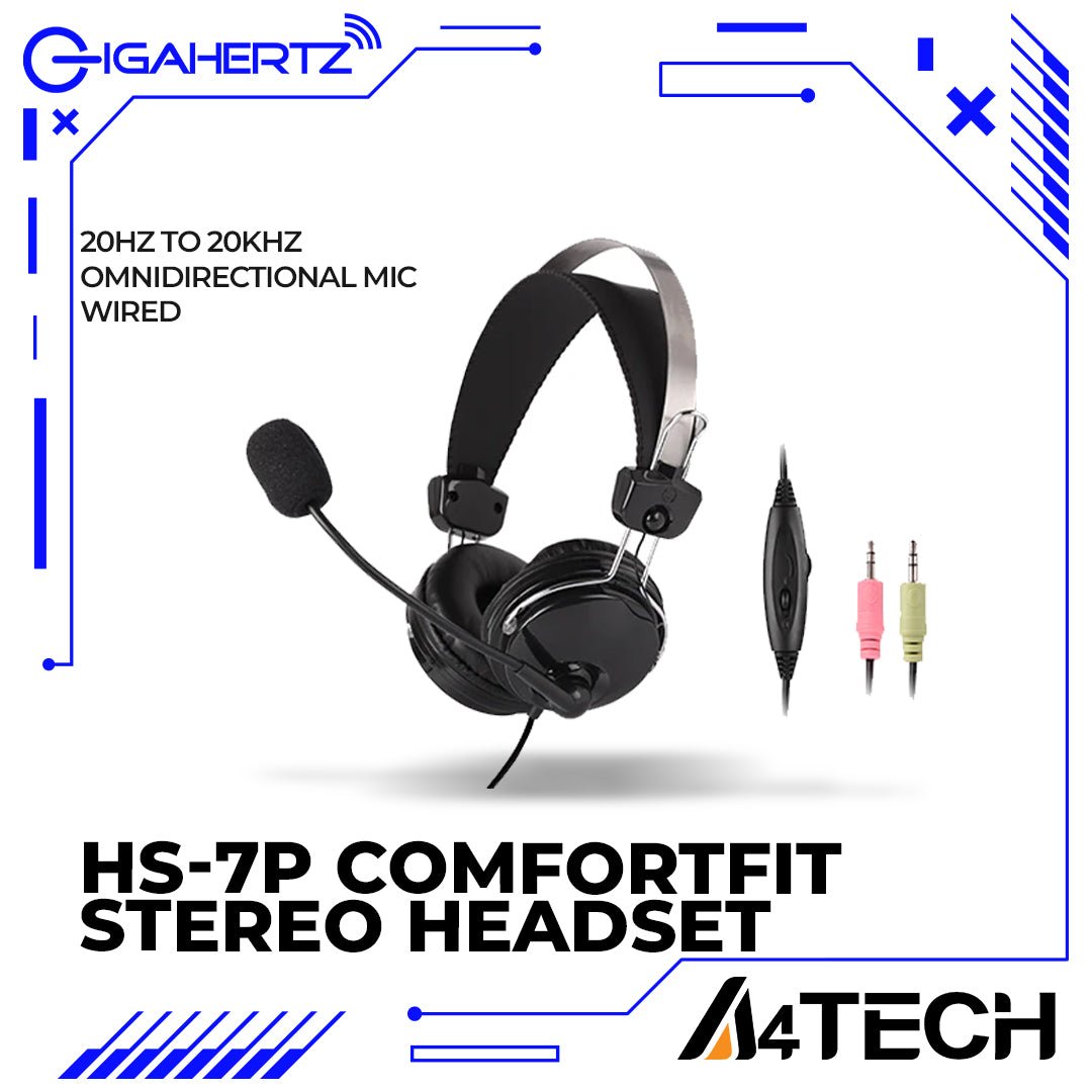 A4Tech HS - 7P ComfortFit Stereo Headset | Gigahertz