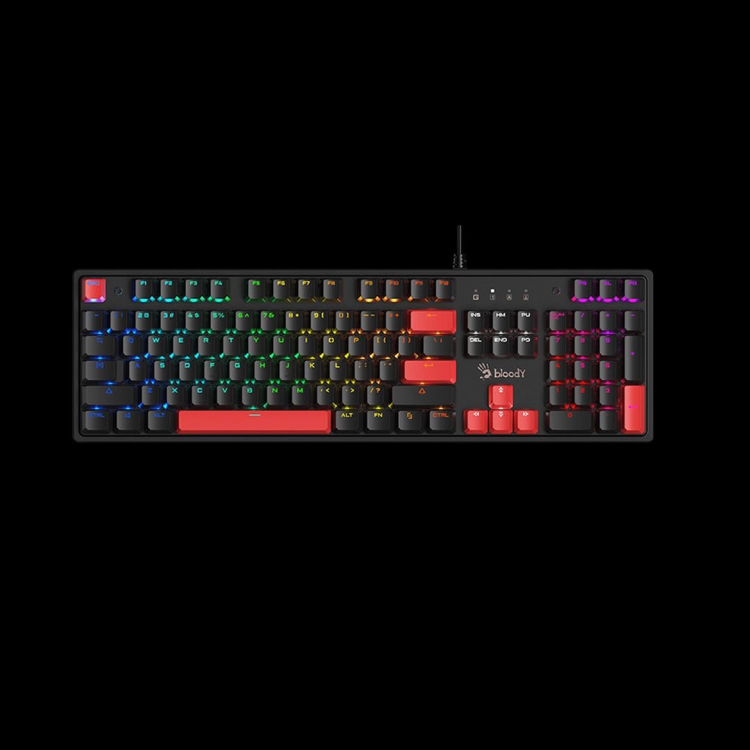 A4Tech S510N Bloody Neon Lighting Mechanical Switch RGB Gaming Keyboard | Gigahertz