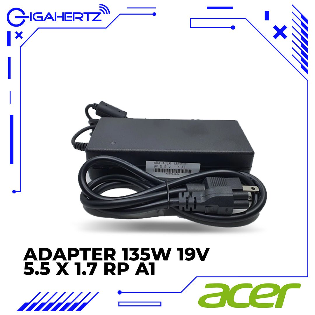 Acer Adapter 135W 19V 5.5 x 1.7 RP A1 | Gigahertz