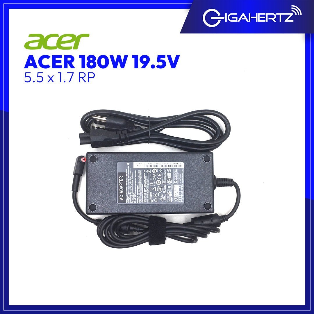 Acer Adapter 180W 19.5V 5.5 x 1.7 RP O1 | Gigahertz