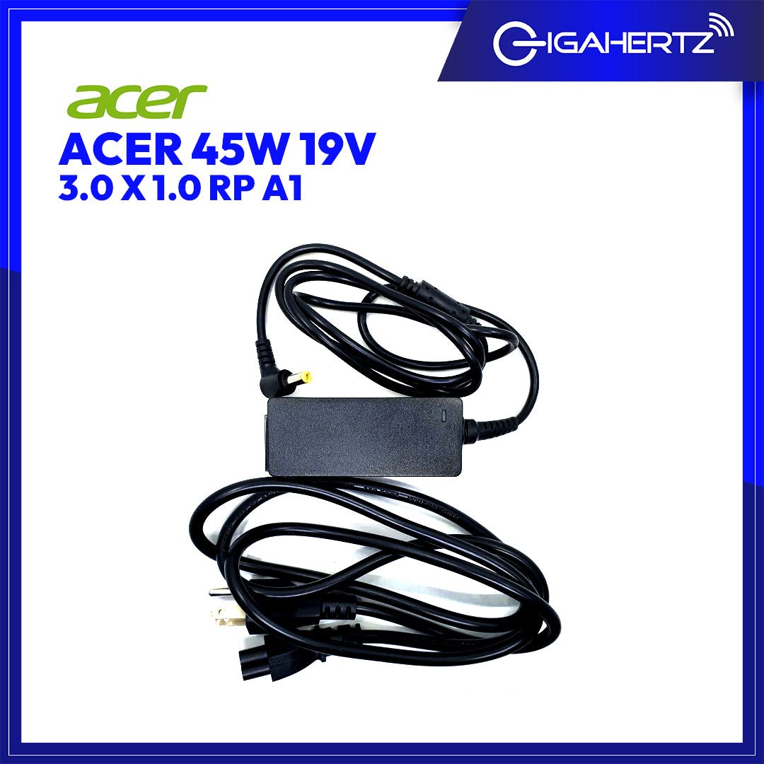 Acer Adapter 45W 19V 3.0 X 1.0 RP A1 | Gigahertz