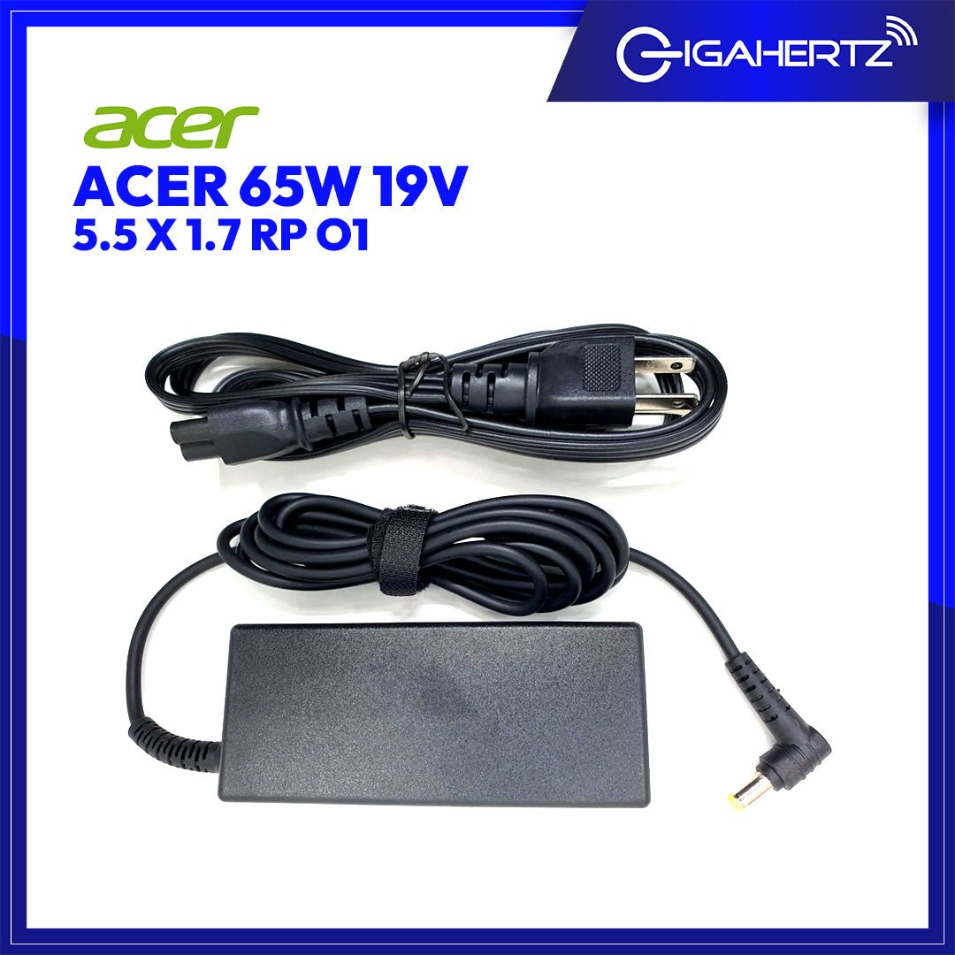 Acer Adapter 65W 19V 5.5 X 1.7 RP O1 | Gigahertz