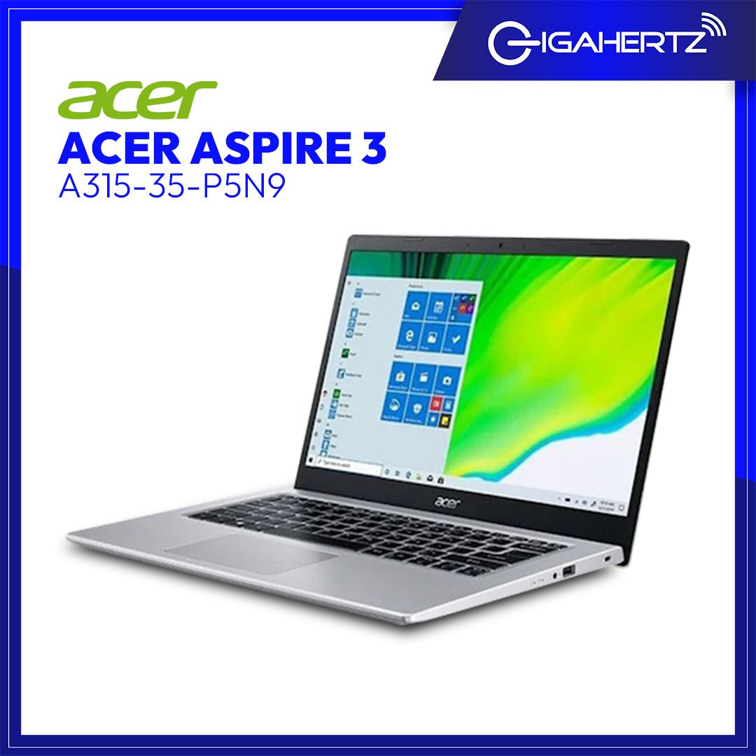 Acer Aspire 3 A315 - 35 - P5N9 | 15.6" FHD | Pentium Silver N6000 | UHD Graphics | 8GB RAM | 256GB SSD | WIN 11 | Gigahertz