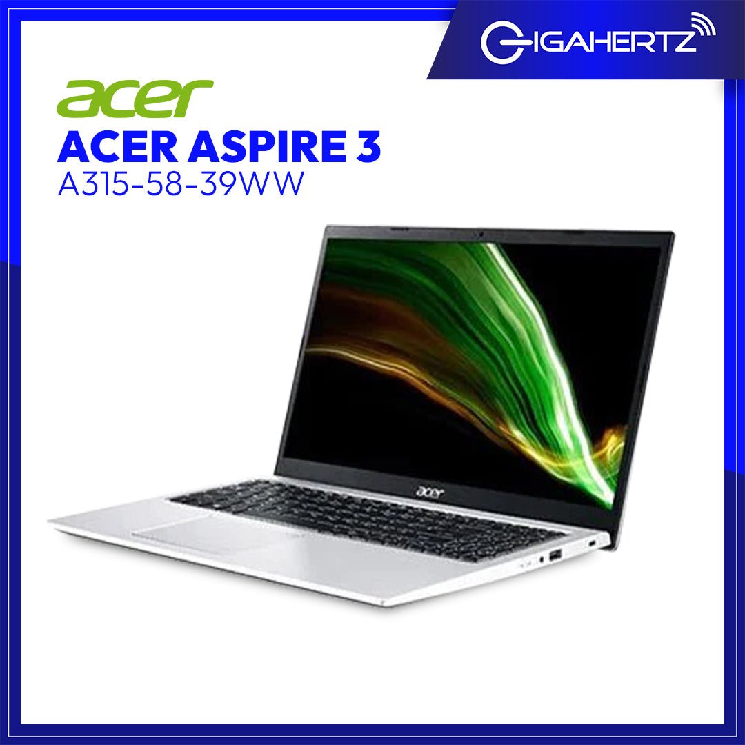 Acer Aspire 3 A315 - 58 - 39WW | 15.6" FHD | i3 - 1115G4 | UHD Graphics | 4GB / 8GB RAM | 256GB SSD | WIN 11 | Gigahertz