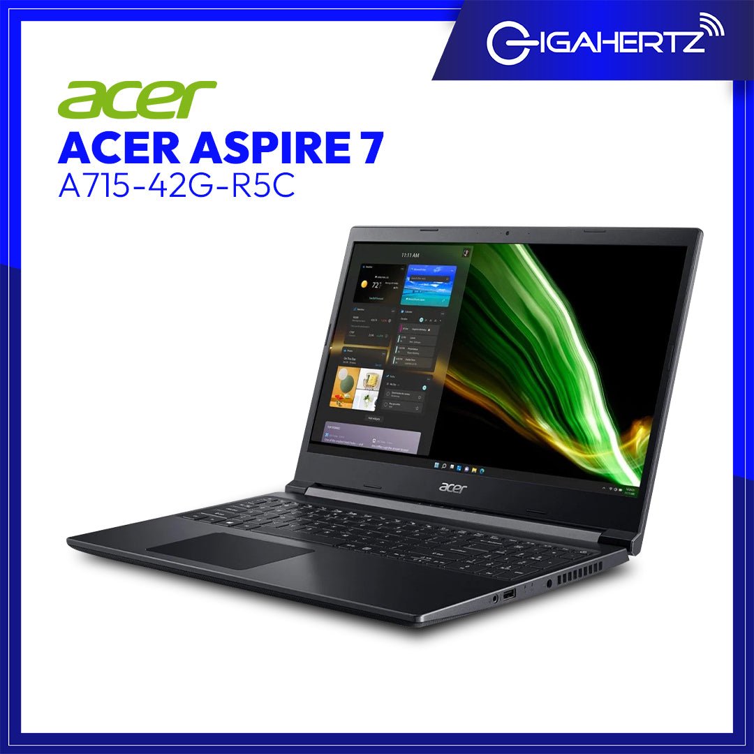 Acer Aspire 7 A715 - 42G - R5C5 | 15.6" FHD | Ryzen 5 5500U | GeForce RTX 3050 | 8GB RAM | 512GB SSD | WIN 11 | Gigahertz