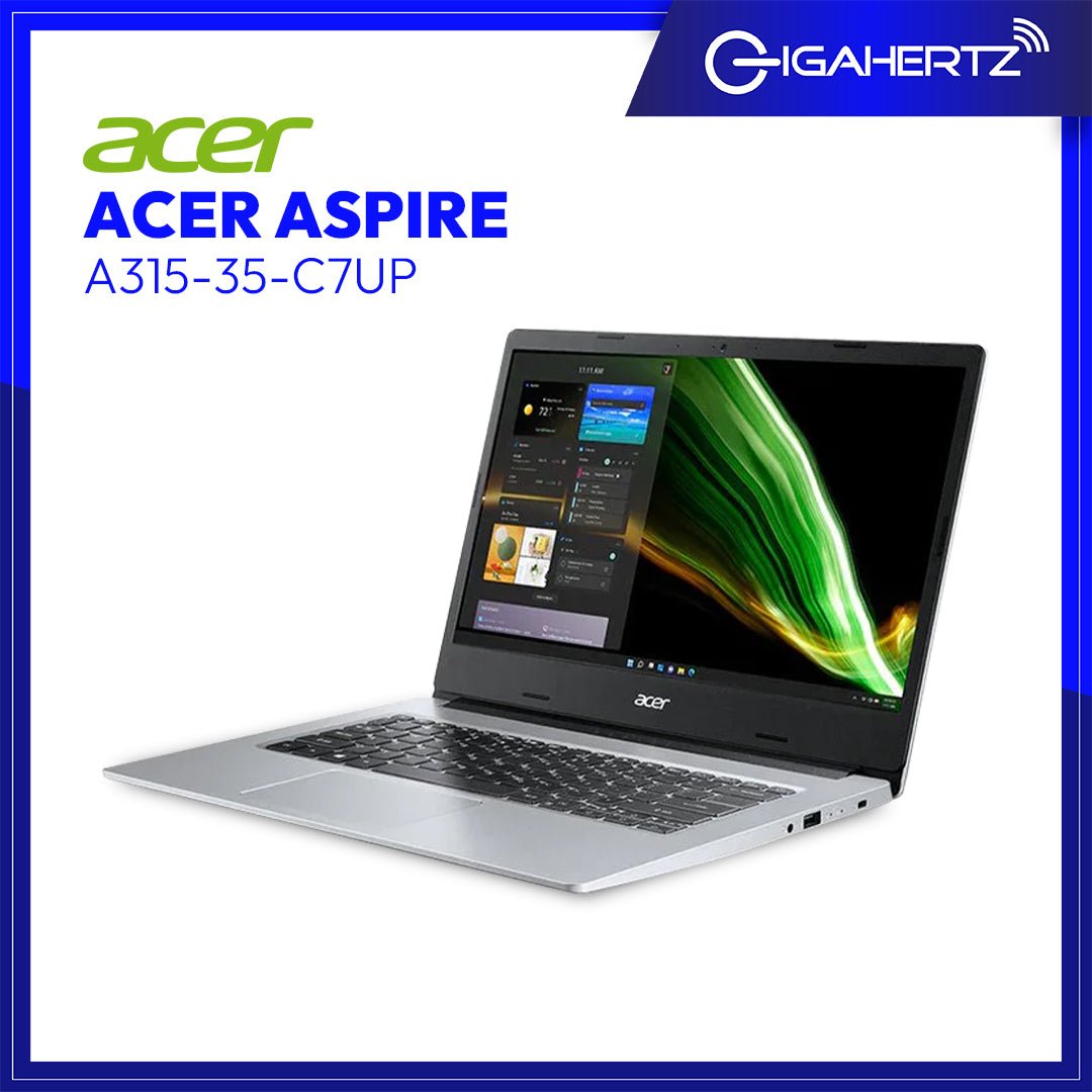 Acer Aspire A315 - 35 - C7UP N4500 | 15.6" FHD | Intel® Celeron® N4500 | 4 GB RAM | 256 GB SSD | WIN 11 | Gigahertz