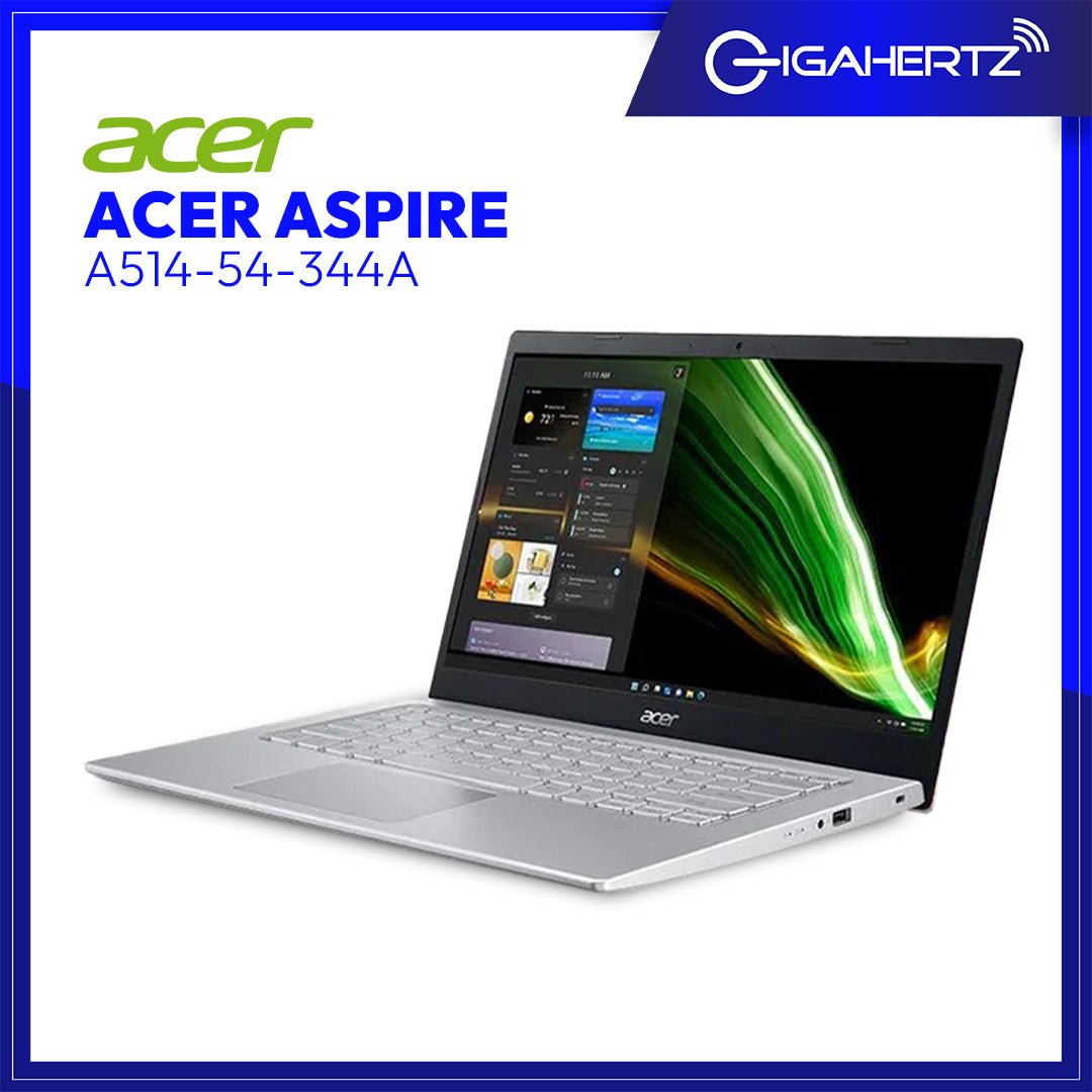 Acer Aspire A514 - 54 - 344A | 14" HD | i3 - 1115G4 | UHD Graphics | 8GB RAM | 512GB SSD | WIN 11 | Gigahertz