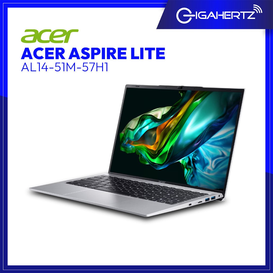 Acer Aspire Lite AL14 - 51M - 57H1 | 14" WUXGA | i5 - 1235U | UHD Graphics | 8GB RAM | 512GB SSD | WIN 11 | Gigahertz