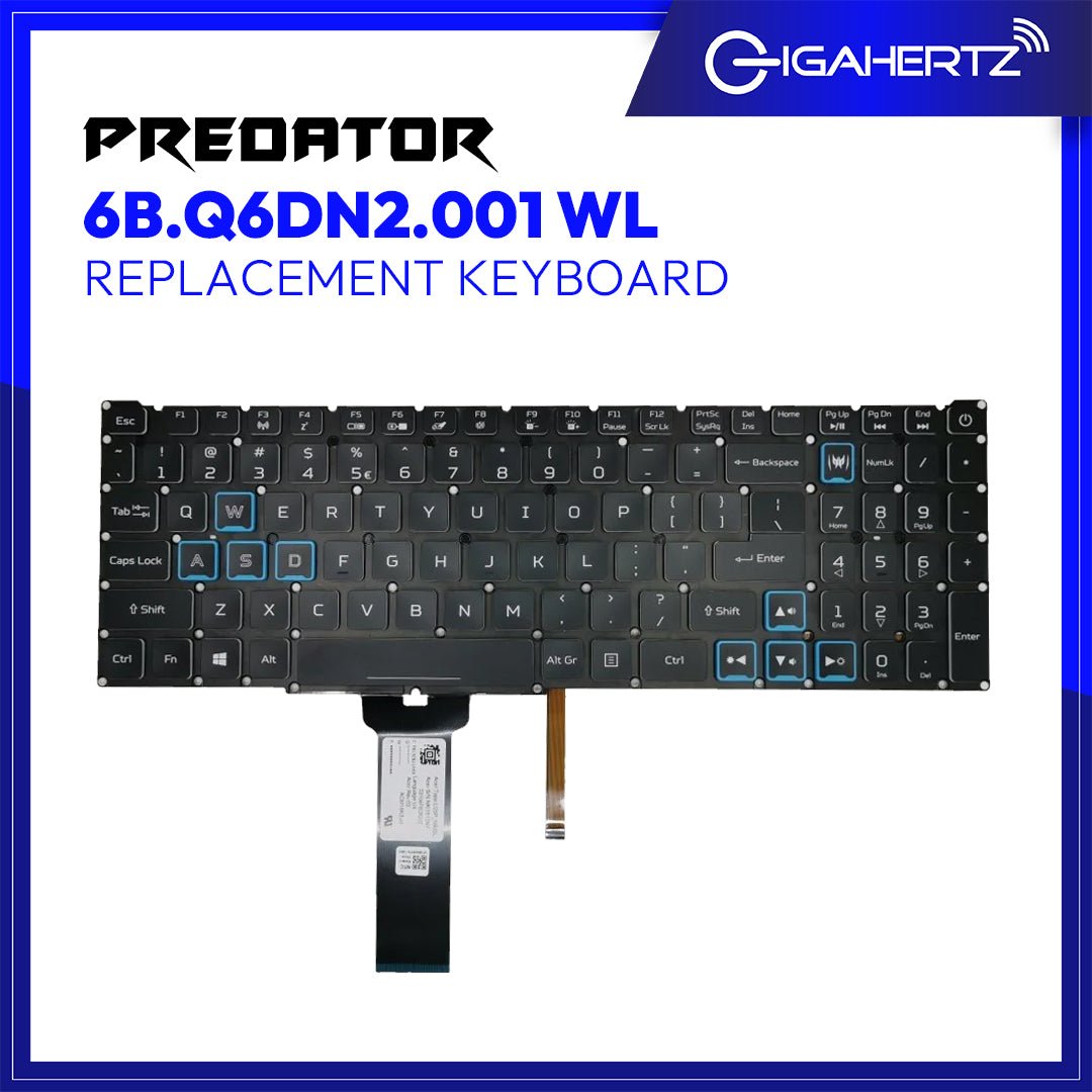 Acer Keyboard Module 6B.Q6DN2.001 WL for Acer Predator Triton PT315 - 51/PT351 - 51 | Gigahertz