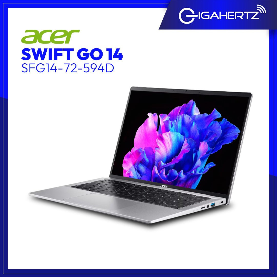 Acer Swift Go 14 SFG14 - 72 - 594D | 14" LCD | Ultra 5 | Arc Graphics | 16GB RAM | 512GB SSD | WIN 11 | Gigahertz