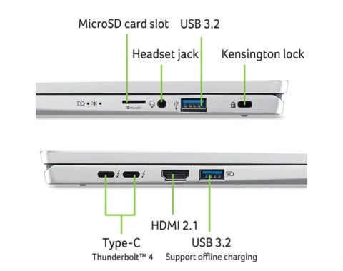 Acer Swift Go 14 OLED Ultra-thin SFG14-73-976H | Ultra 9 185H | ARC Graphics | 16GB RAM | 1TB SSD | WIN 11