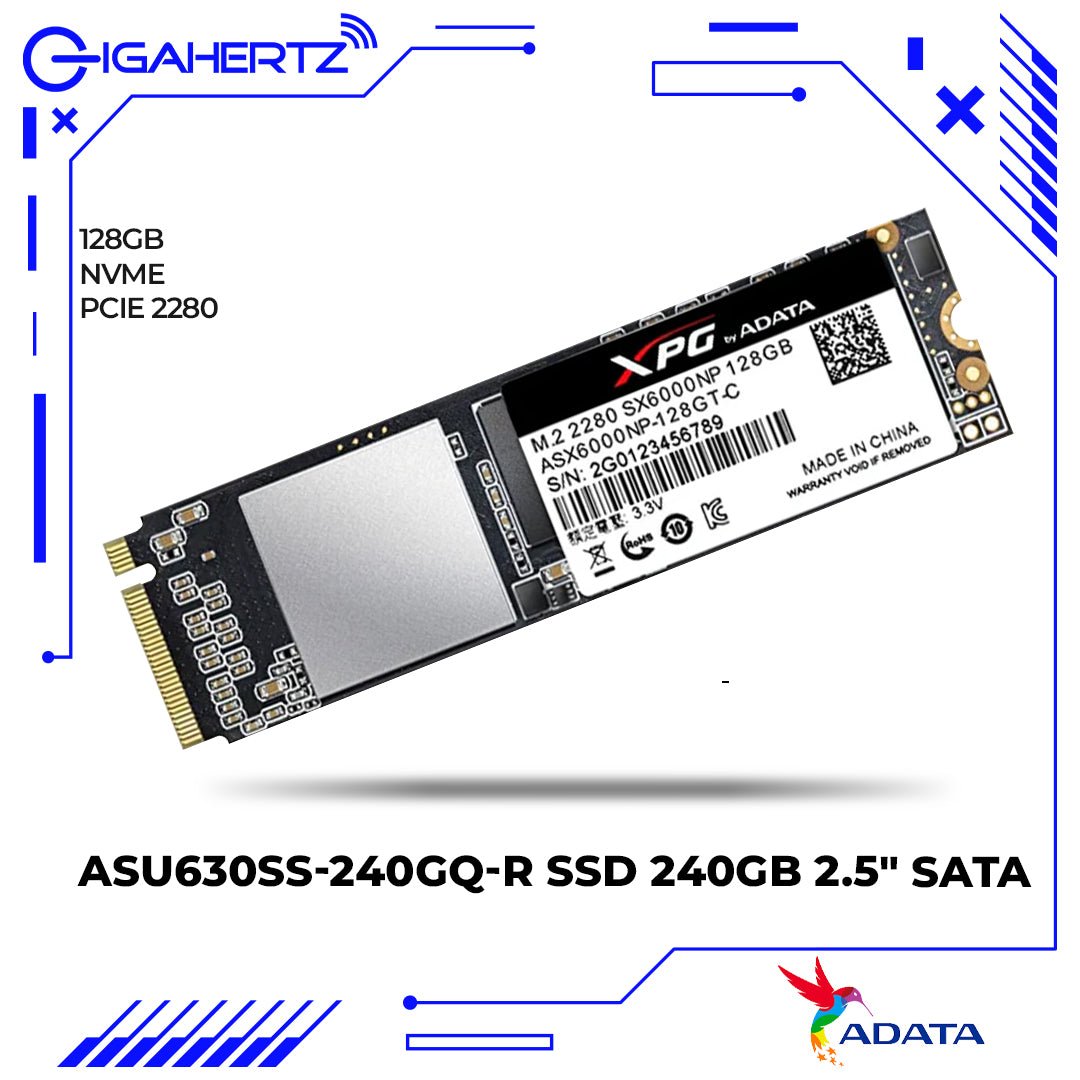 Adata XPG SX6000 128GB PCIe GEN3X2 M.2 2280 SSD | Gigahertz | ADATA