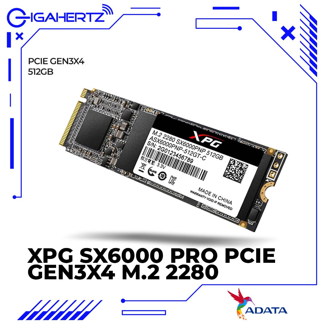 Adata XPG SX6000 Pro PCIe Gen3x4 M.2 2280 Solid State Drive | Gigahertz