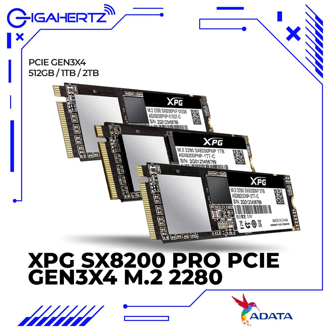 Adata XPG SX8200 Pro PCIe Gen3x4 M.2 2280 Solid State Drive | Gigahertz