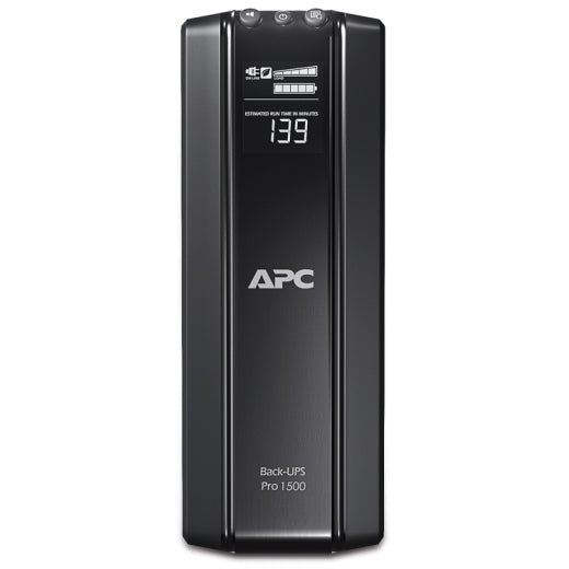 APC Back - UPS Pro, 1500VA/865W, Tower, 230V, 10x IEC C13 outlets, AVR, LCD, User Replaceable Battery | Gigahertz