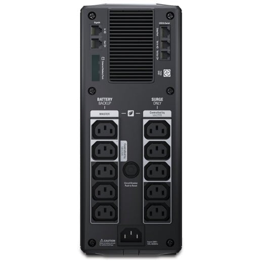 APC Back - UPS Pro, 1500VA/865W, Tower, 230V, 10x IEC C13 outlets, AVR, LCD, User Replaceable Battery | Gigahertz