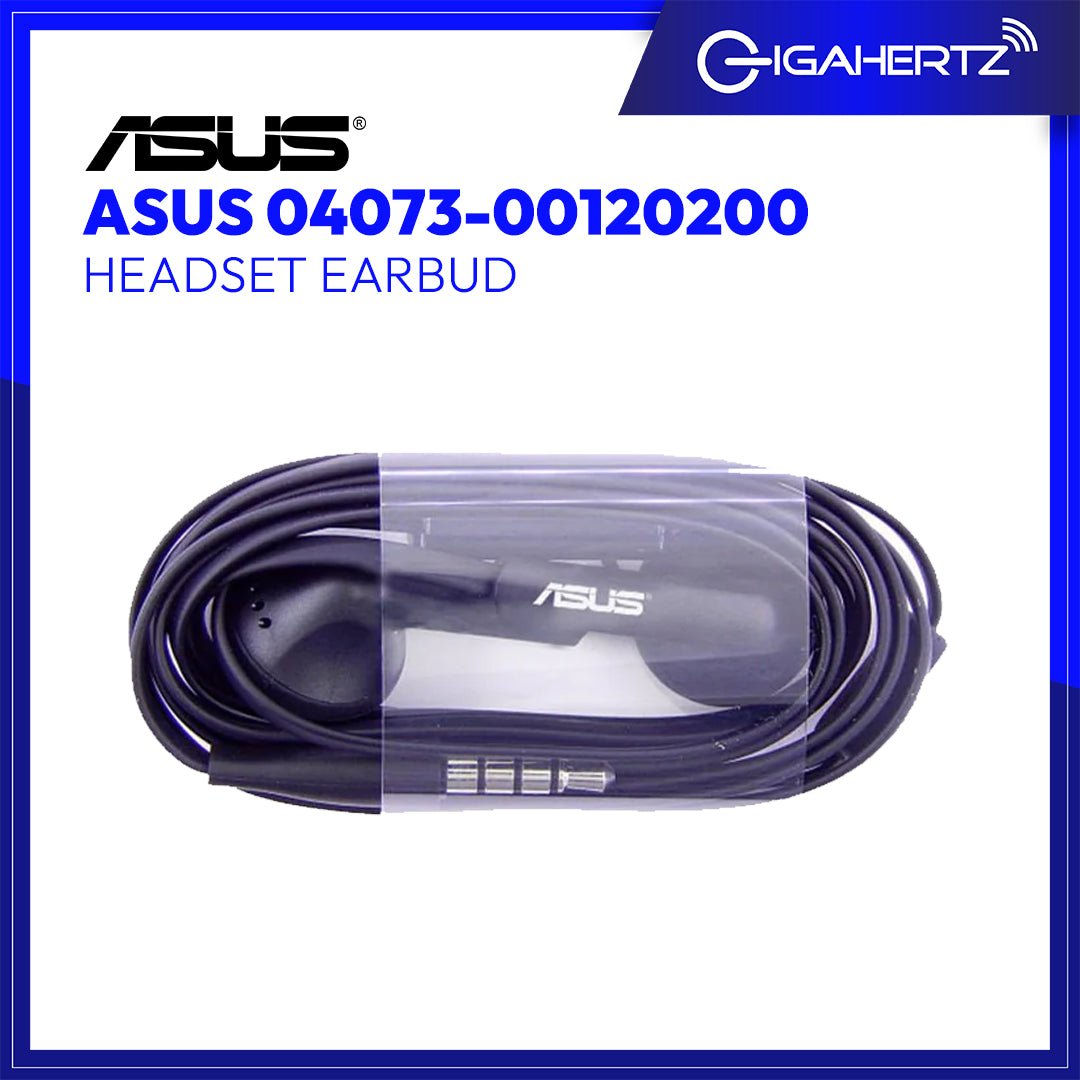 ASUS 04073 - 00120200 HEADSET EARBUD BLK 161 | Gigahertz