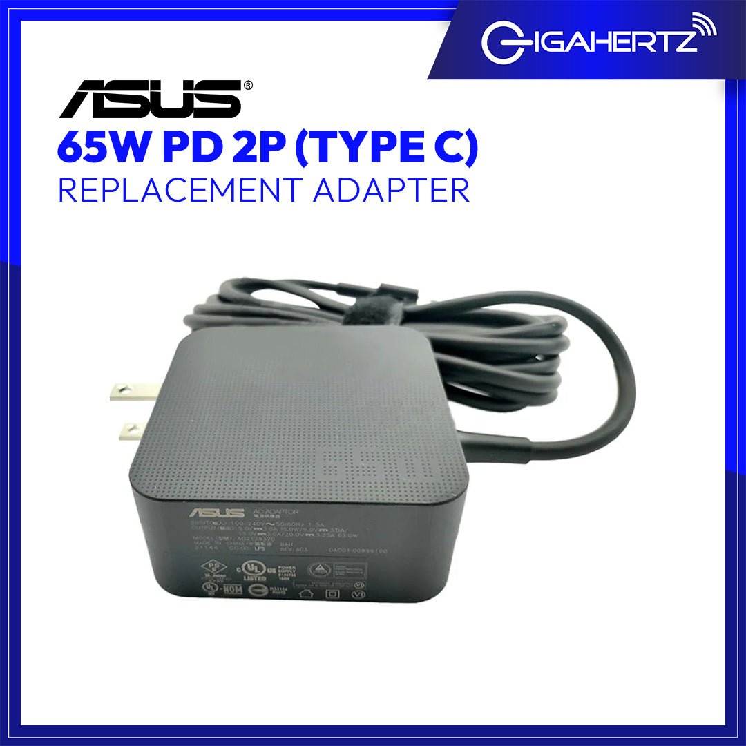 ASUS 65W PD ADAPTER 2P (TYPE C) | Gigahertz