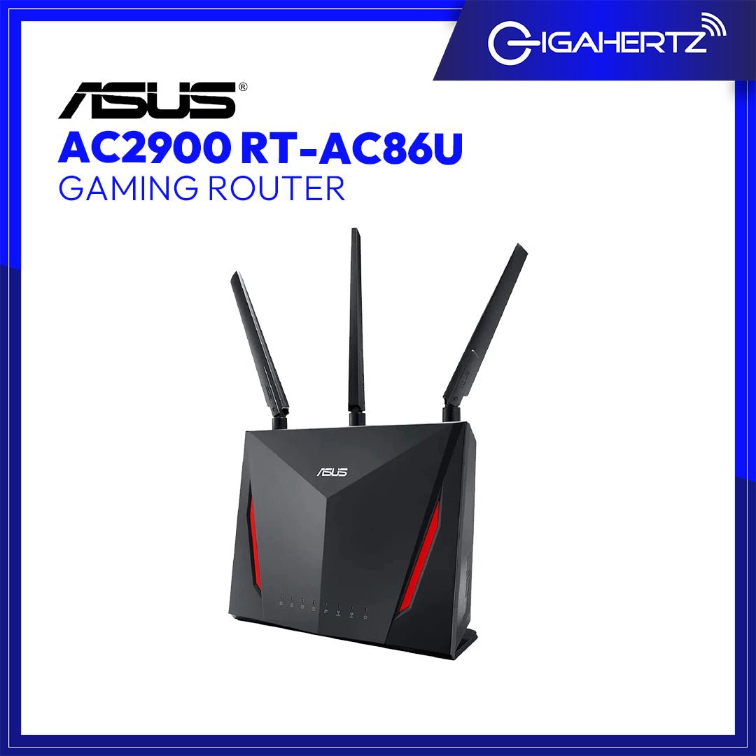 Asus AC2900 RT - AC86U Wireless Dual - Band Gaming Router | Gigahertz