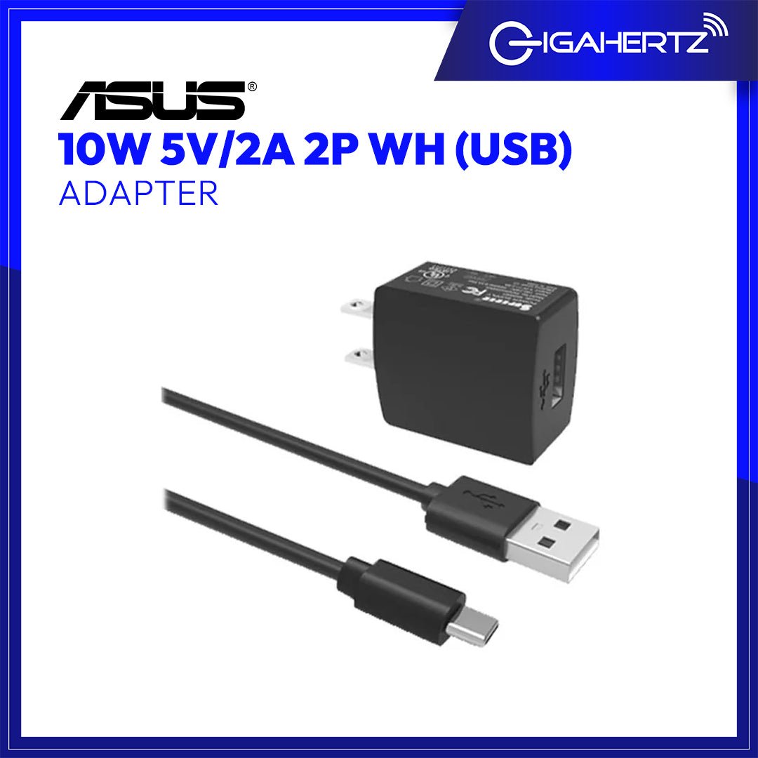 Asus Adapter 10W 5V/2A 2P WH(USB) | Gigahertz