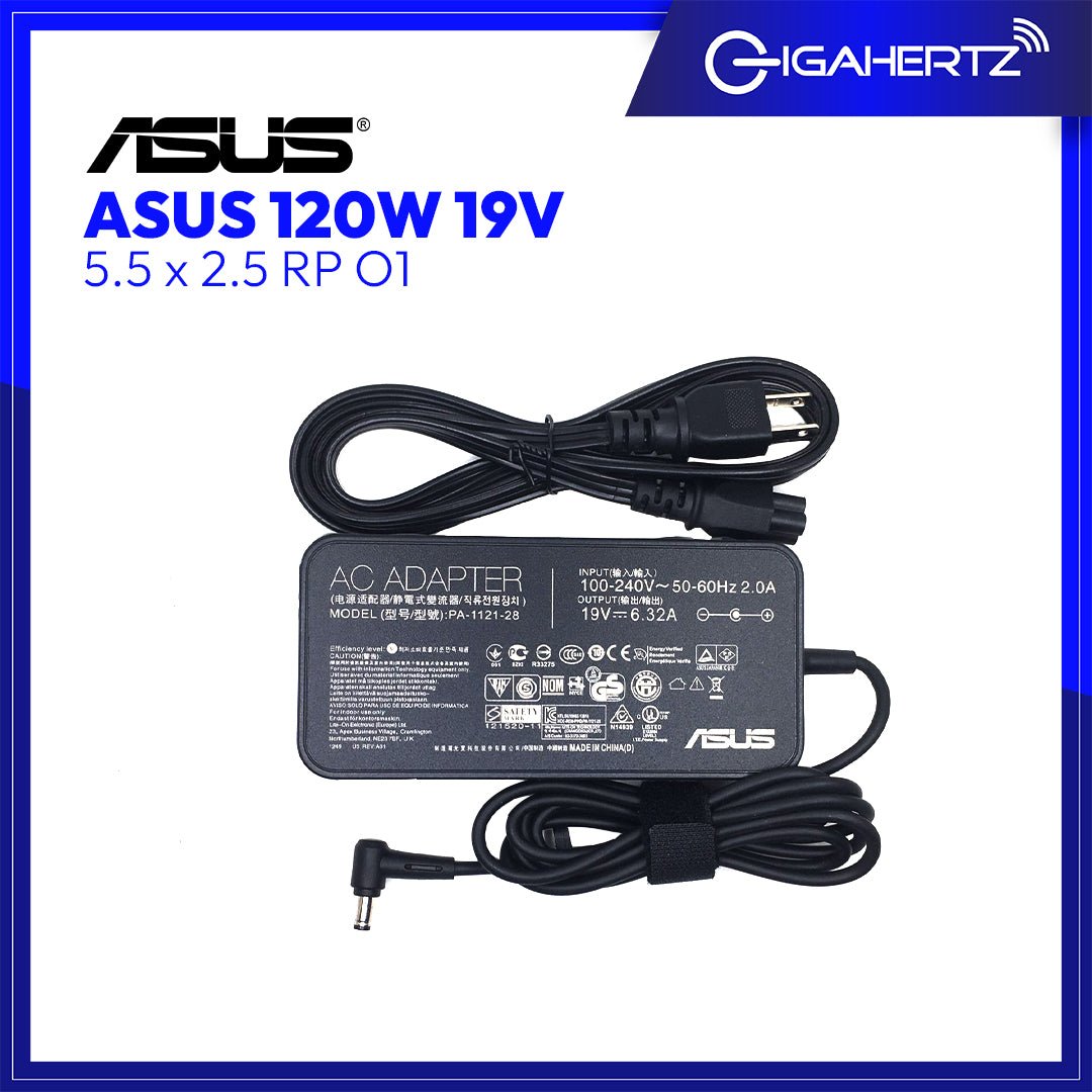 Asus Adapter 120W 19V 5.5 x 2.5 RP O1 | Gigahertz