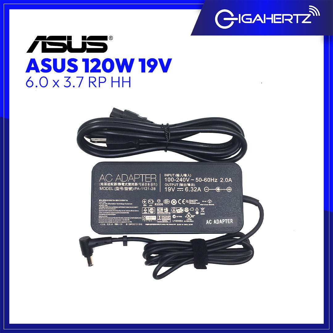 Asus Adapter 120W 19V 6.0 x 3.7 RP HH | Gigahertz