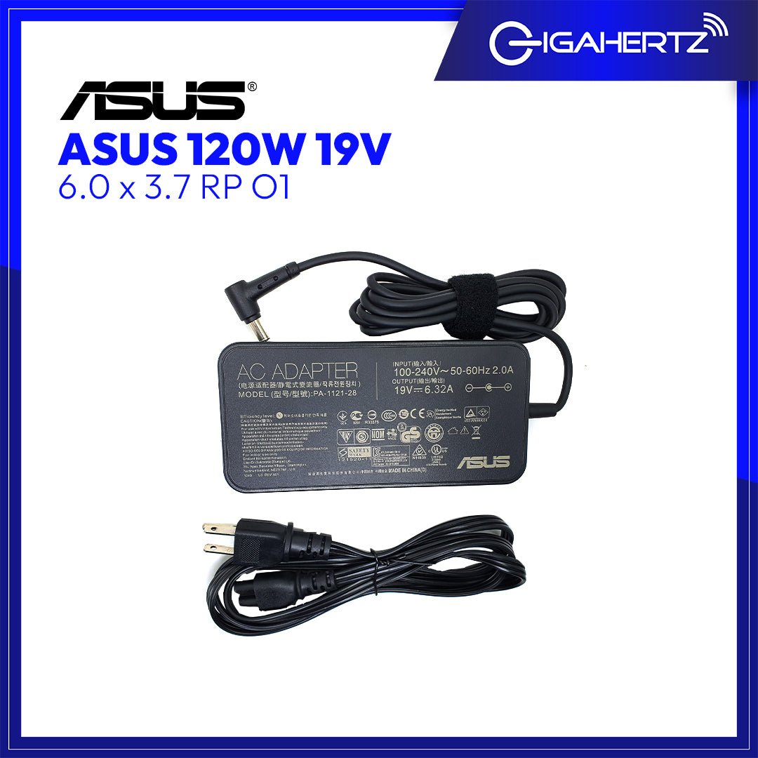 Asus Adapter 120W 19V 6.0 x 3.7 RP O1 | Gigahertz