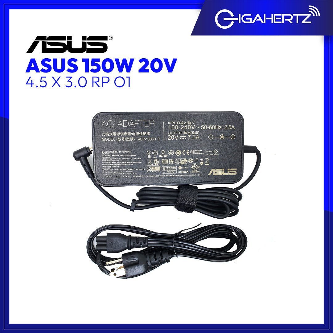 Asus Adapter 150W 20V 4.5 X 3.0 RP O1 | Gigahertz