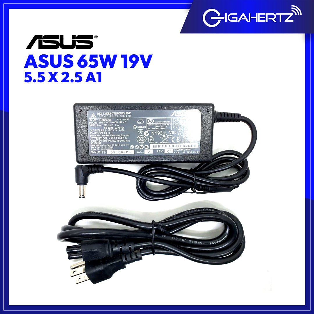 Asus Adapter 65W 19V 5.5 x 2.5 RP A1 | Gigahertz