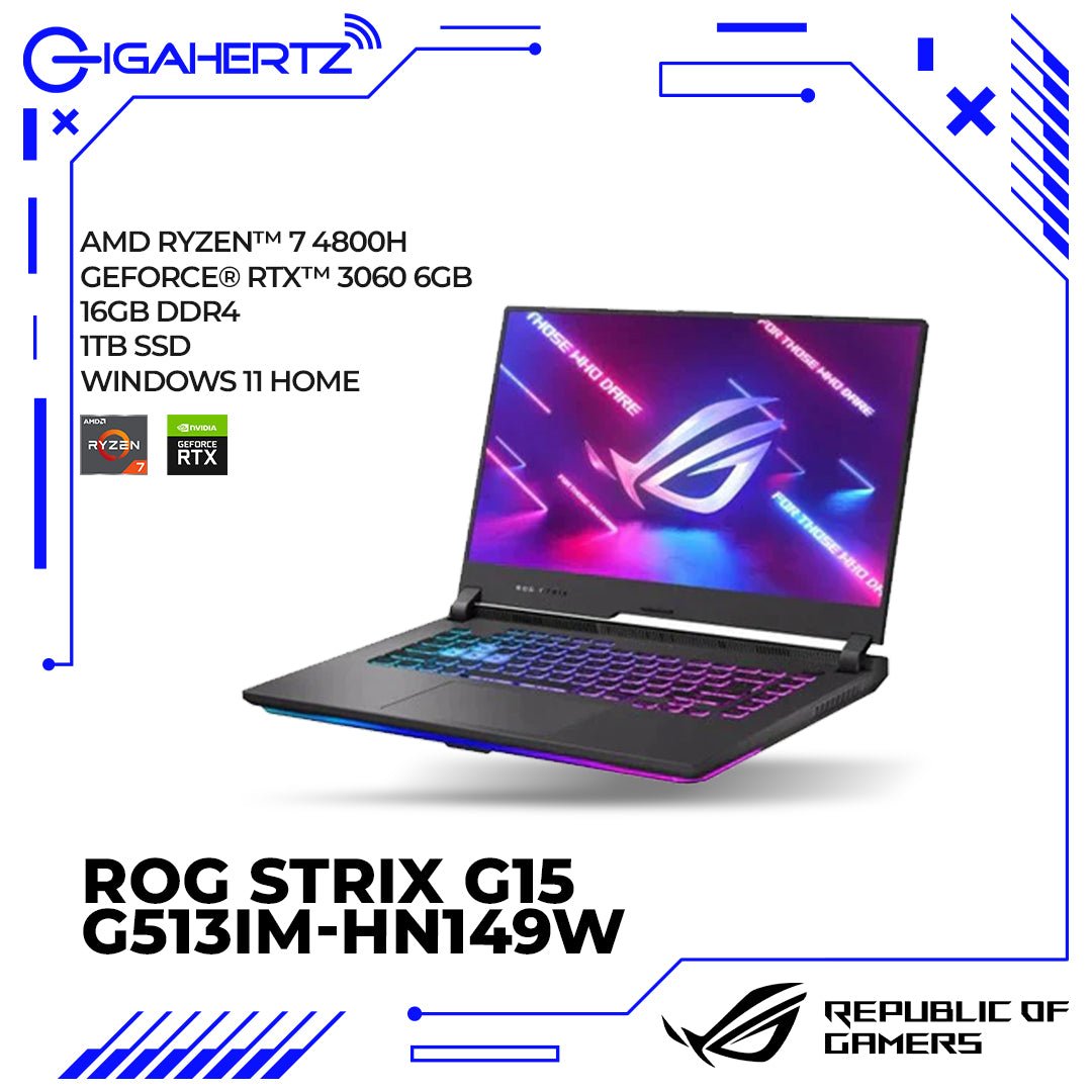 Asus ROG Strix G15 G513IM - HN149W - Laptop Tiangge | Gigahertz | Asus