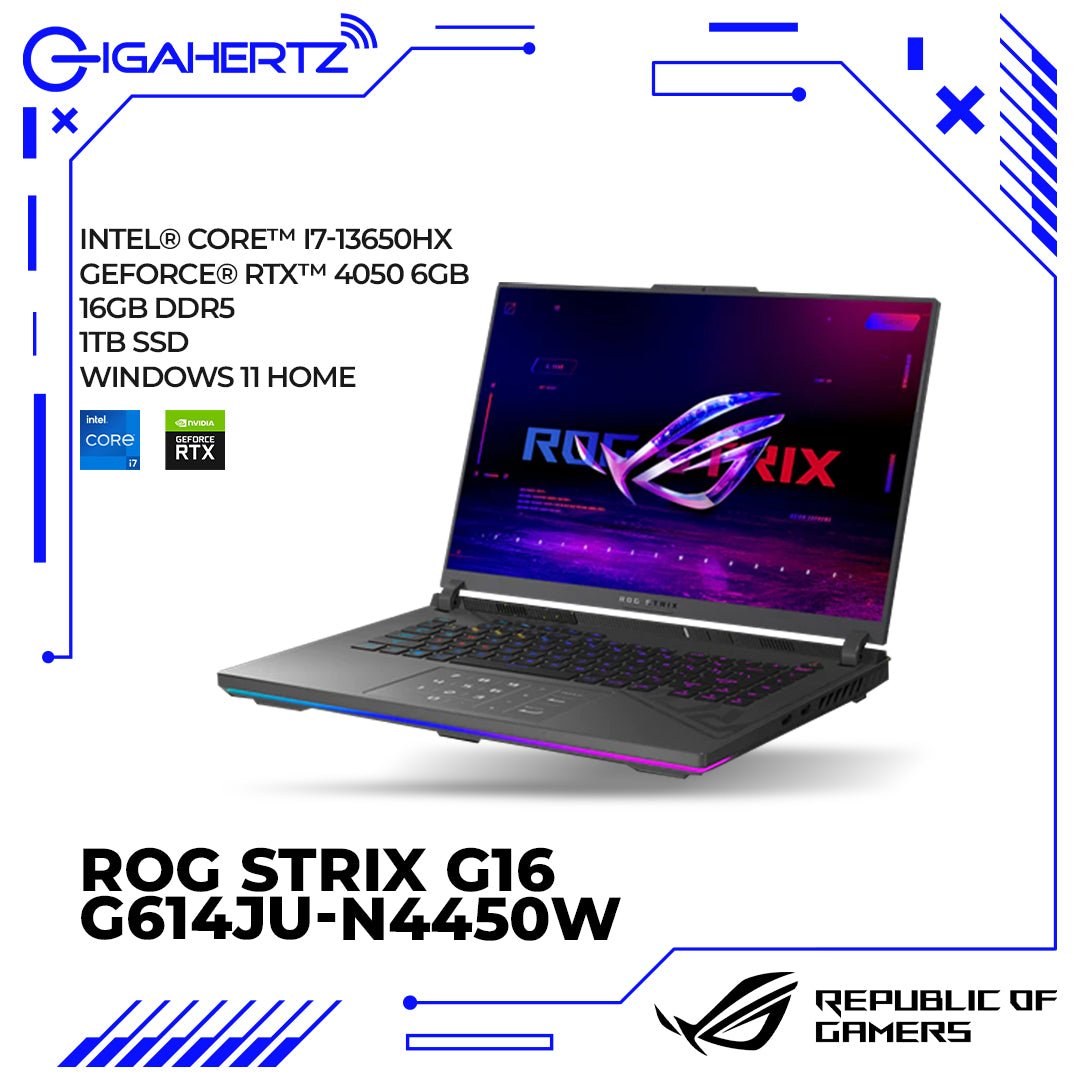 Asus ROG Strix G16 G614JU - N4450W | Gigahertz