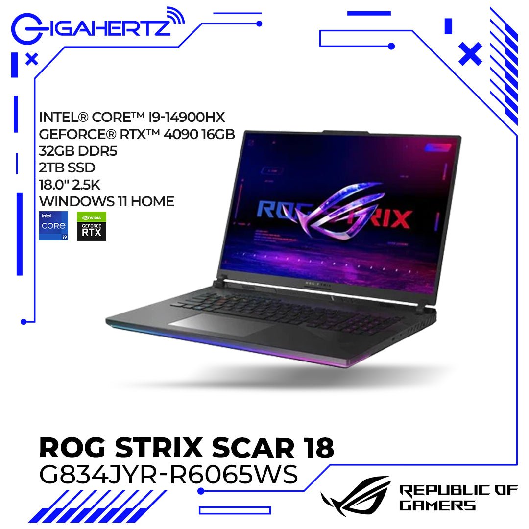 Asus ROG Strix SCAR 18 G834JYR - R6065WS | Gigahertz