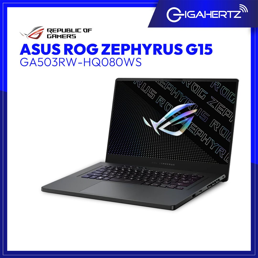 Asus ROG Zephyrus G15 GA503RW - HQ080WS | 15.6" WQHD | Ryzen 7 6800HS | GeForce RTX 3070 | 32GB RAM | 1TB SSD | WIN 11 | Gigahertz