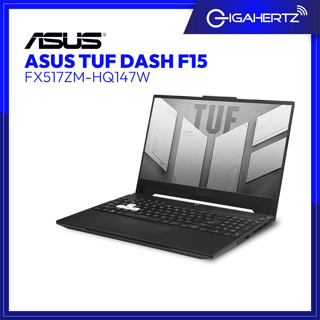 Asus TUF Dash F15 (2022) FX517ZM - HQ147W | 15.6" WQHD | Ryzen 7 6800H | GeForce RTX 3060 | 16GB RAM | 1TB SSD | WIN 11 | Gigahertz