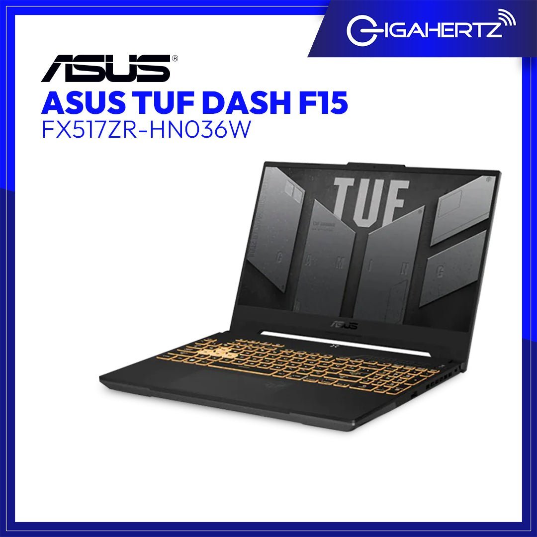 Asus TUF Dash F15 FX517ZR - HN036W | 15.6" FHD | i5 - 12450H | GeForce RTX 3070 | 8GB RAM | 512GB SSD | WIN 11 | Gigahertz