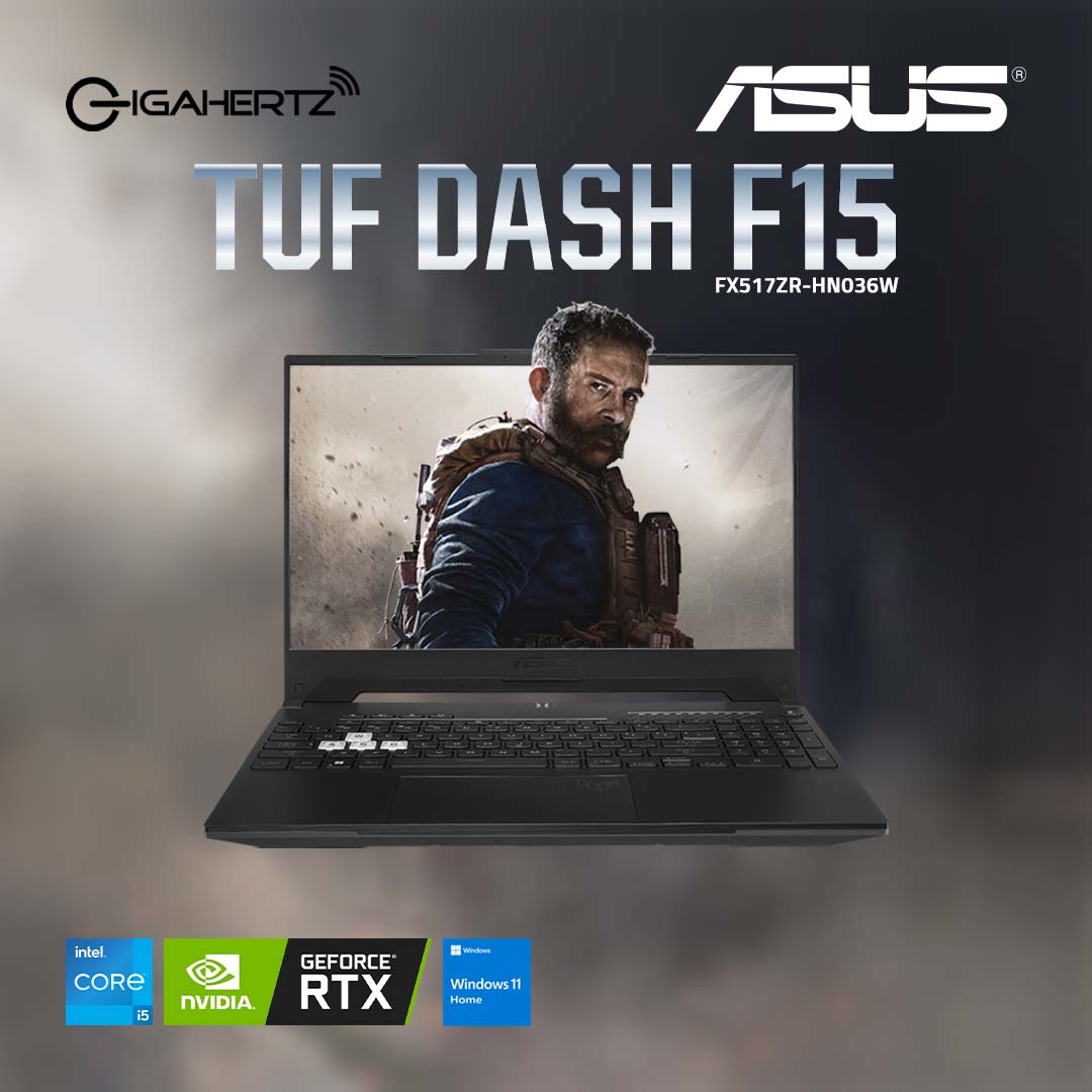 Asus TUF Dash F15 FX517ZR - HN036W | i5 - 12450H | GeForce RTX 3070 | 8GB RAM | 512GB SSD | WIN 11 | Gigahertz | Asus
