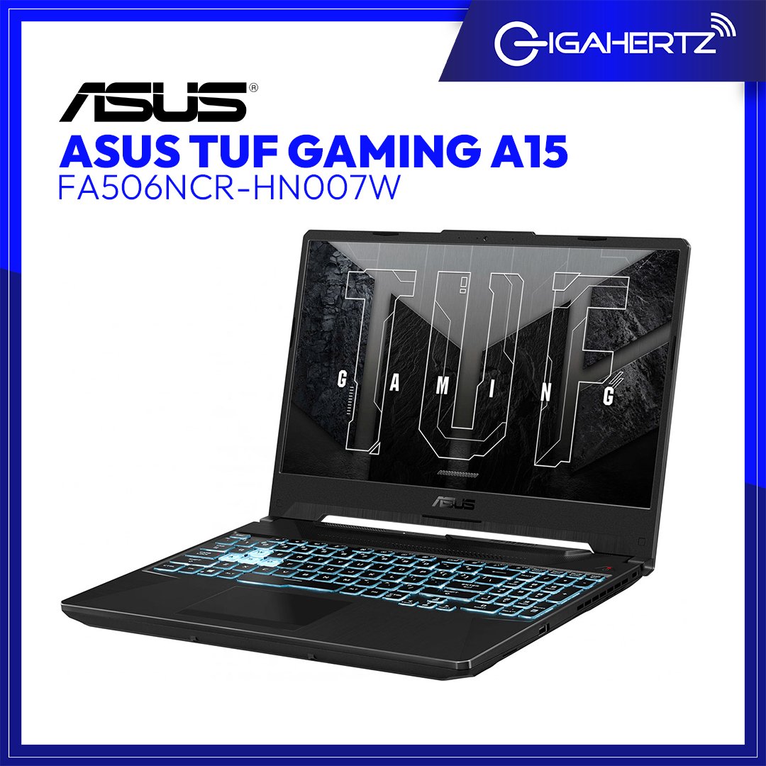 Asus TUF FA506NCR - HN007W Gaming Laptop | 15.6" FHD | Ryzen 7 7435HS | GeForce RTX 3050 | 8GB RAM | 512GB SSD | WIN 11 | Gigahertz