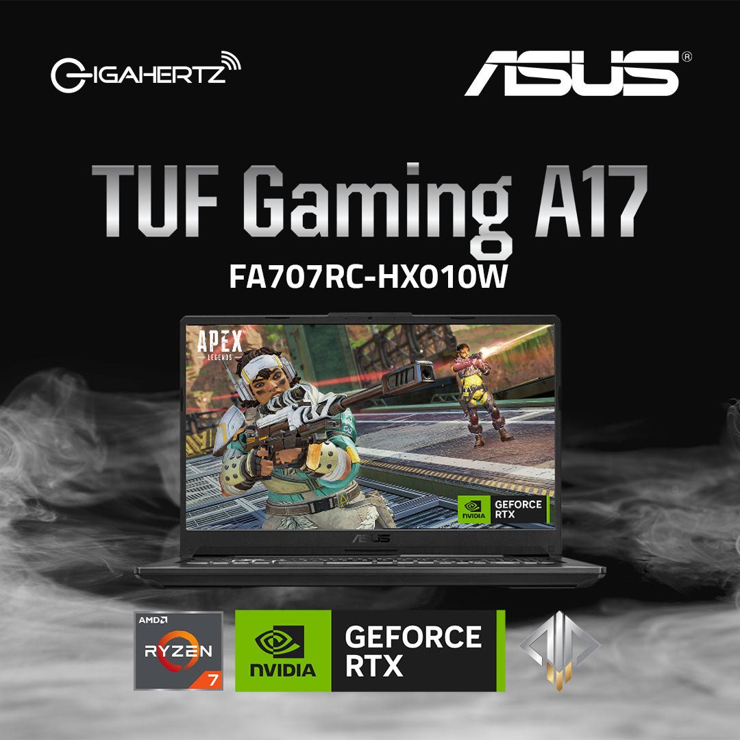 Asus TUF Gaming A17 FA707RC - HX010W | 17.3" FHD | Ryzen 7 6800HS | GeForce RTX 3050 | 8GB RAM | 512GB SSD | WIN 11 | Gigahertz