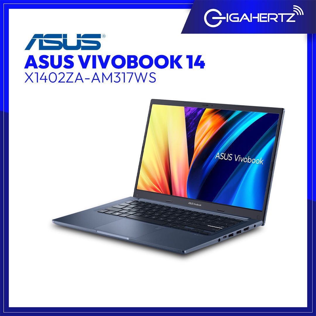 Asus VivoBook 14 X1402ZA - AM317WS | 14" FHD | i5 - 1240P | UHD Graphics | 8GB RAM | 512GB SSD | WIN 11 | Gigahertz