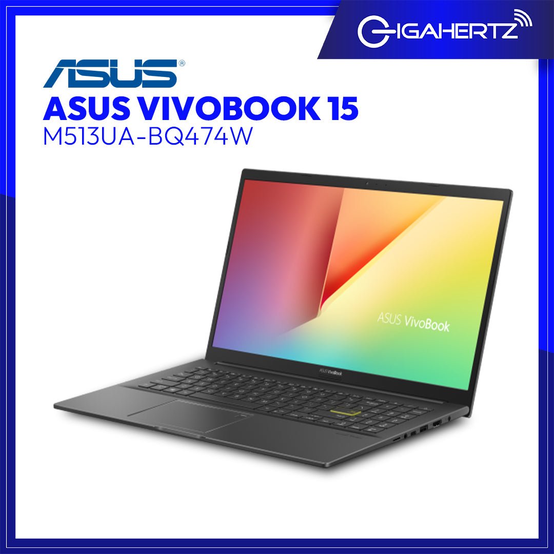 Asus Vivobook 15 M513UA - BQ474W | 15.6" FHD | Ryzen 5 5500U | Radeon Graphics | 8GB RAM | 512GB SSD | WIN 11 | Gigahertz