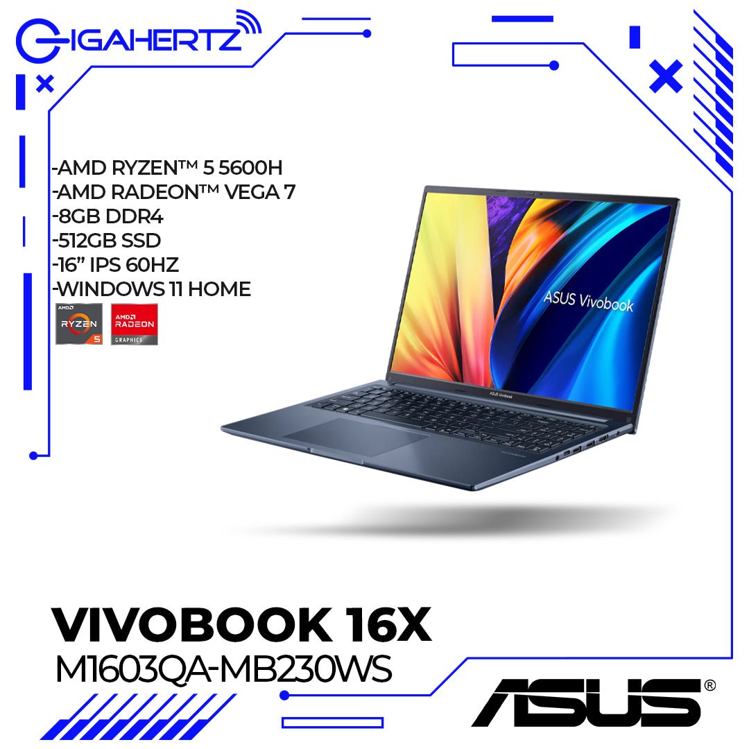 Asus Vivobook 16X M1603QA - MB230WS | Gigahertz | Asus