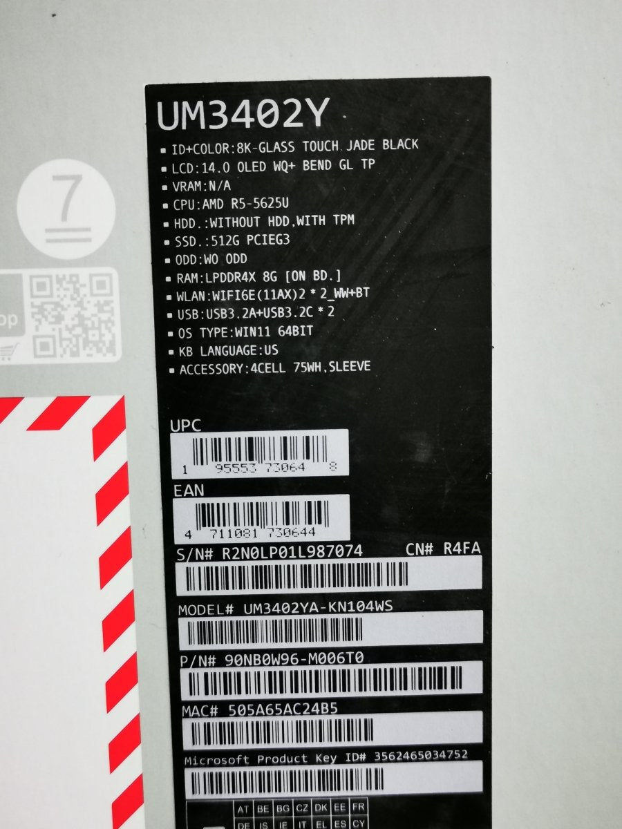 Asus Zenbook 14 OLED UM3402YA - KN104WS | 14