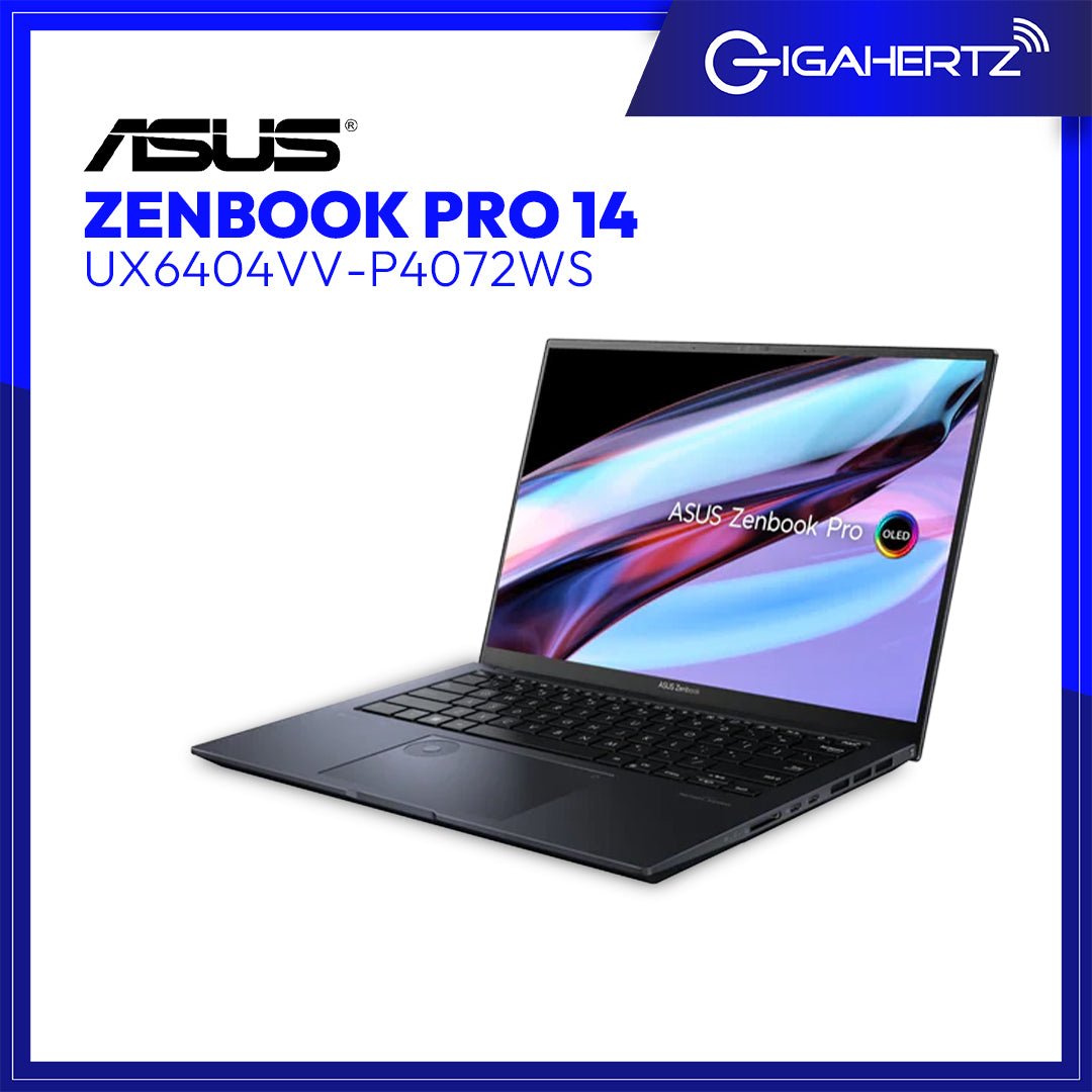 Asus Zenbook Pro 14 UX6404VV - P4072WS | 14.5" OLED | i9 - 13900H | GeForce RTX 4060 | 32GB RAM | 1TB SSD | WIN 11 | Gigahertz