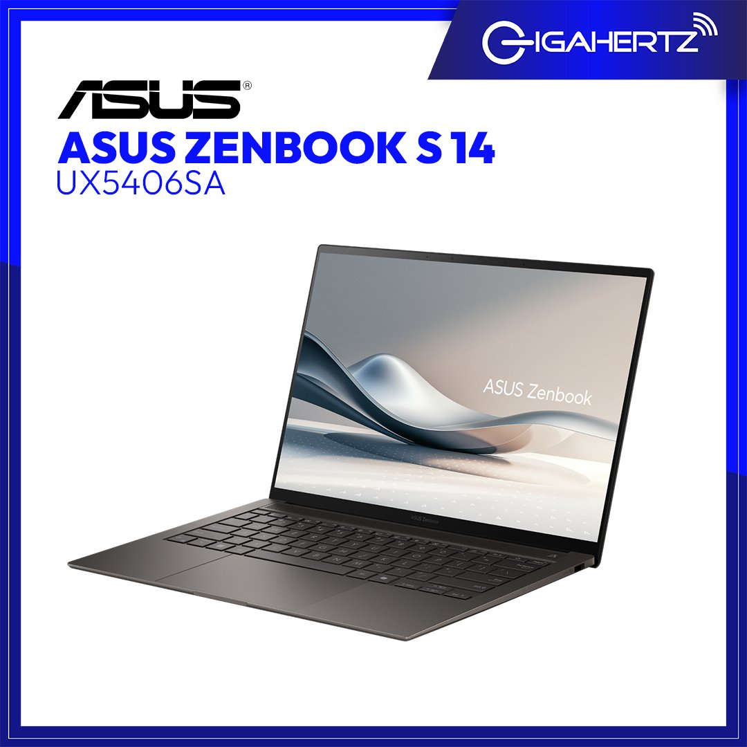 ASUS Zenbook S 14 UX5406SA | 14" OLED | Intel® Core™ Ultra 7 Processor | Intel® Arc™ Graphics | 32 GB RAM | 1 TB SSD | WIN 11 | Gigahertz