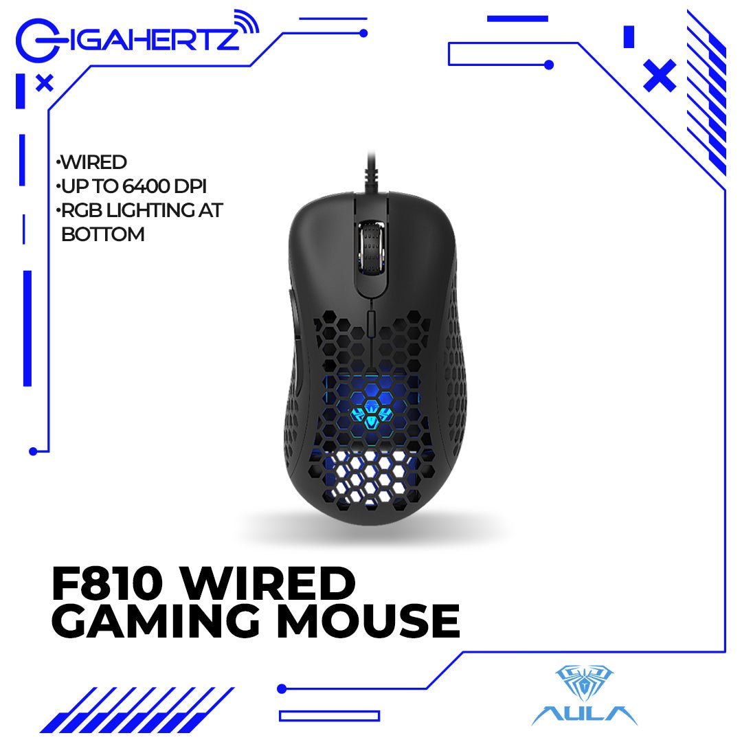 Aula F810 Wired Optical Gaming Mouse | Gigahertz