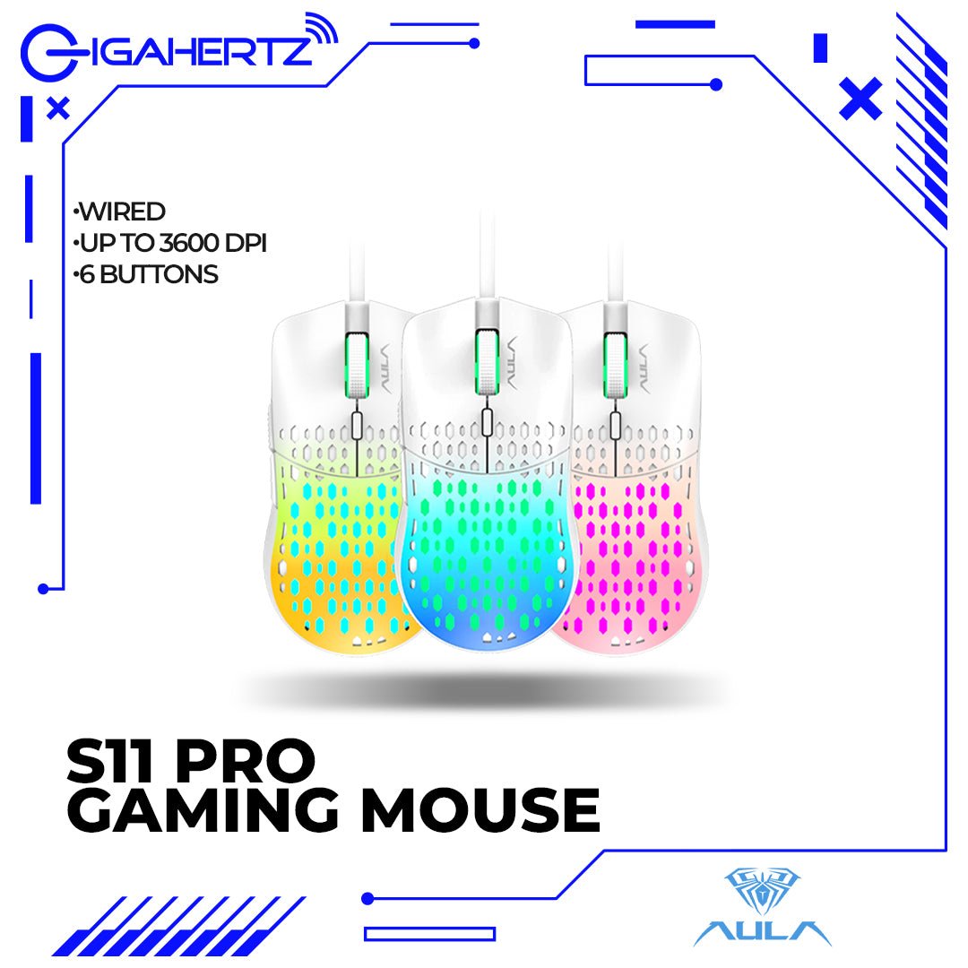 Aula S11 Pro Gaming Mouse | Gigahertz