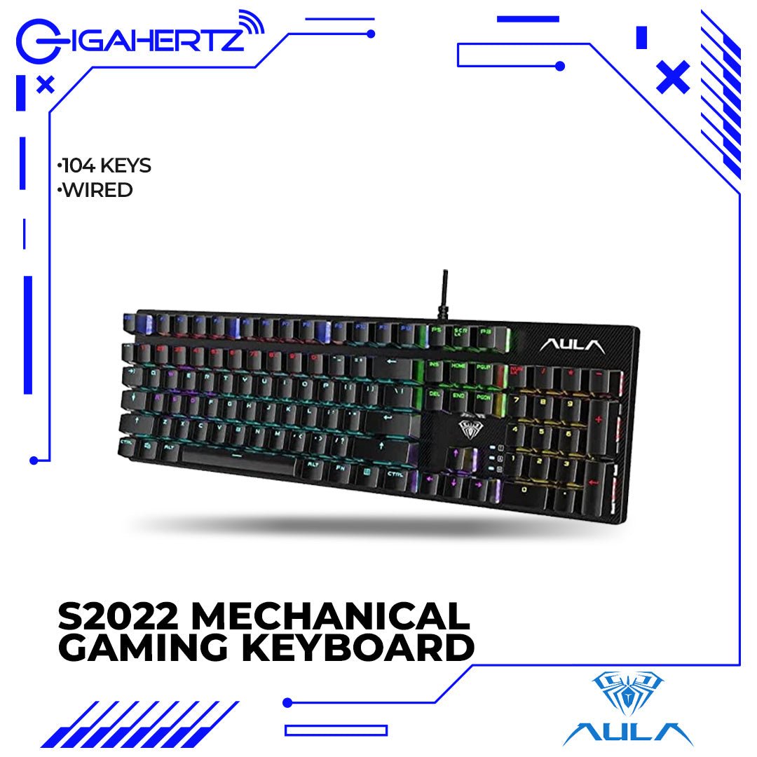 Aula S2022 Wired Mechanical Gaming Keyboard | Gigahertz