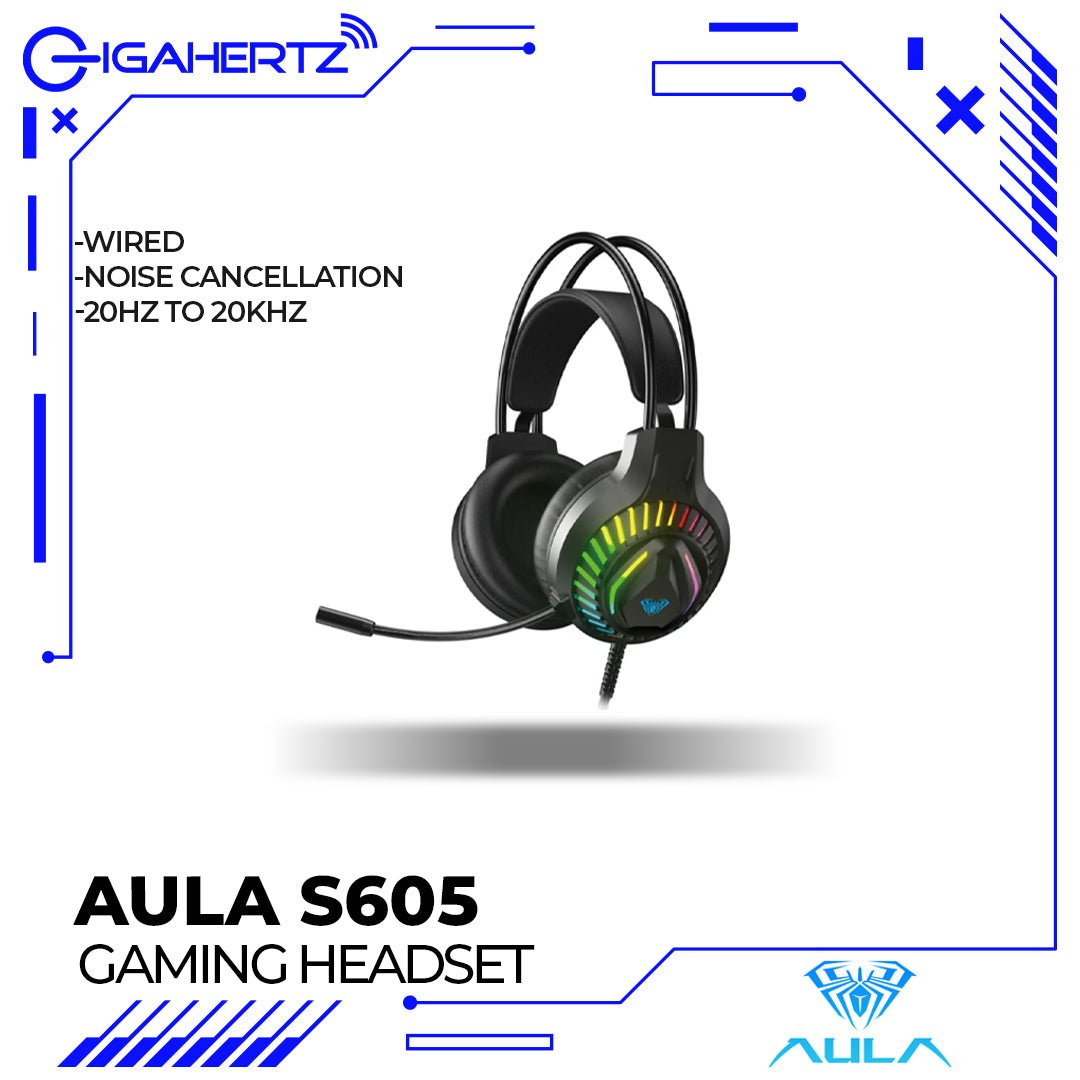 Aula S605 Wired Gaming Headset | Gigahertz